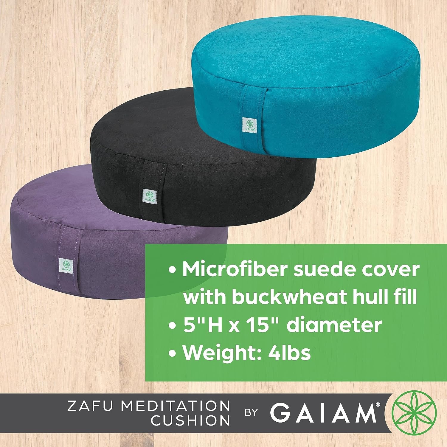 image:imageGaiam Ergonomic BuckwheatBlack Zafu