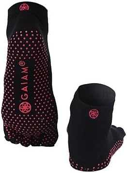 image:imageGaiam Grippy Yoga Socks for Women amp Men Full Toe Non Slip Sticky Grip Accessories for Yoga Barre Pilates Dance Ballet