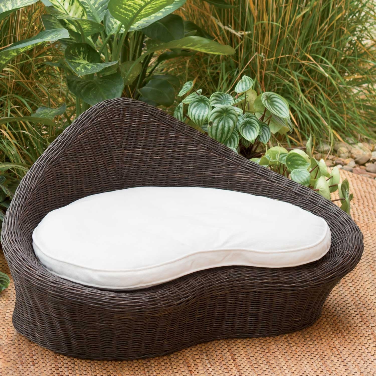 image:imageGaiam Rattan Meditation Chair with Thick Natural Cotton Meditation Cushion Pillow Sustainable Kapok Filling