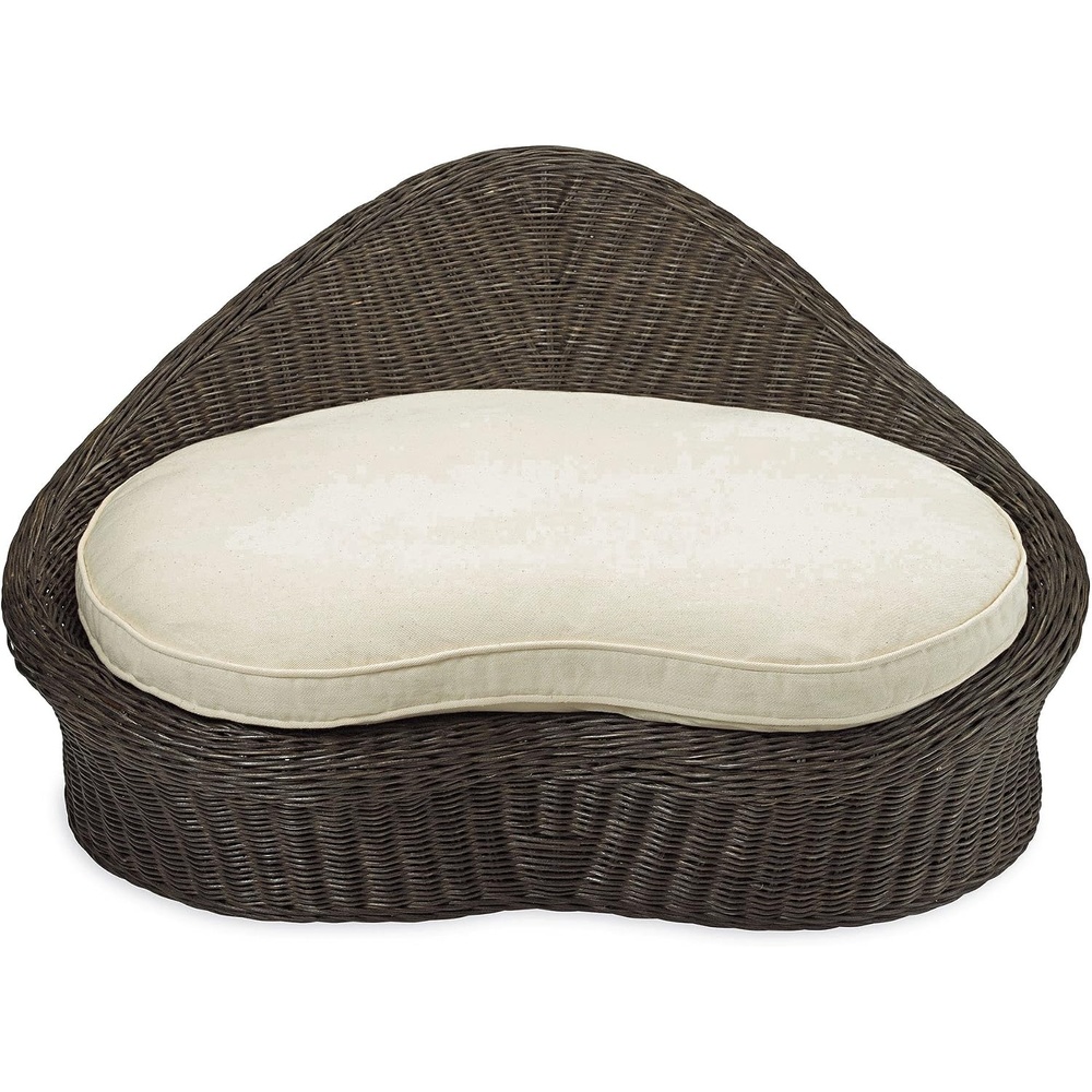 image:imageGaiam Rattan Meditation Chair with Thick Natural Cotton Meditation Cushion Pillow Sustainable Kapok Filling