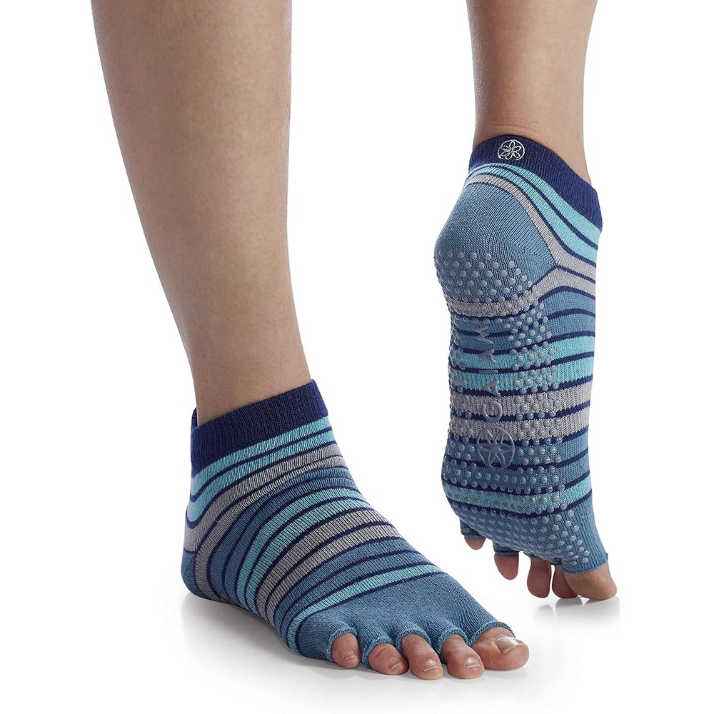 image:imageGaiam Yoga Socks Toeless Grippy Non Slip Sticky Grip Accessories for Women amp MenSkyline