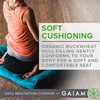 Gaiam Ergonomic Buckwheat(Black | Zafu)