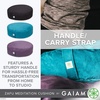 Gaiam Ergonomic Buckwheat(Black | Zafu)