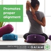 Gaiam Ergonomic Buckwheat(Purple | Zafu)