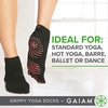 Gaiam Grippy Yoga Socks for Women & Men – Full Toe Non Slip Sticky Grip Accessories for Yoga, Barre, Pilates, Dance, Ballet