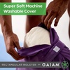 Gaiam Yoga Bolster Pillow, Supportive Cushion for Restorative Yoga | Firm cotton-filled bolster supports stretching & restorative poses. Carry handle, washable cover, yoga prop.(Sage)