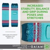 Gaiam Yoga Sock Anklets – Grippy Leg Warmer Ankle Socks for Yoga, Barre, Pilates, Dance, Aerobics(Bermuda Blue)