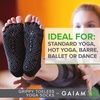 Gaiam Yoga Socks – Toeless Grippy Non Slip Sticky Grip Accessories for Women & Men(Heather Grey)