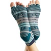 Gaiam Yoga Socks – Toeless Grippy Non Slip Sticky Grip Accessories for Women & Men(Skyline)