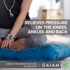 Gaiam Zabuton Meditation Cushion – Yoga Pillow Designed for Comfort During Meditation – Soft and Thick Floor Pillow for Pressure Relief – Machine Washable Cover – 35″ L x 24″ W x 4″ H