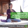 Gaiam Zabuton Meditation Cushion – Yoga Pillow Designed for Comfort During Meditation – Soft and Thick Floor Pillow for Pressure Relief – Machine Washable Cover – 35″ L x 24″ W x 4″ H