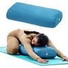 Gaiam Yoga Bolster Pillow, Supportive Cushion for Restorative Yoga | Firm cotton-filled bolster supports stretching & restorative poses. Carry handle, washable cover, yoga prop.(Teal)