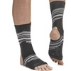 Gaiam Yoga Sock Anklets – Grippy Leg Warmer Ankle Socks for Yoga, Barre, Pilates, Dance, Aerobics(Smokey Grey)