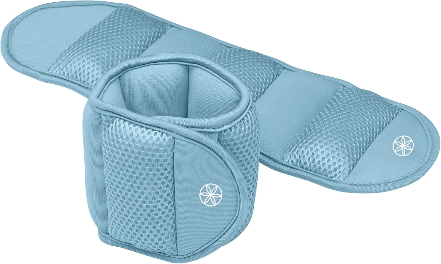 image:imageGaiam Ankle Weights Wearable Bracelet to Strengthen Tone amp Sculpt Adjustable Ankle Weights for Women amp Men for Yoga Dance Pilates Barre Cardio Home amp Gym UseSoft Retro Blue