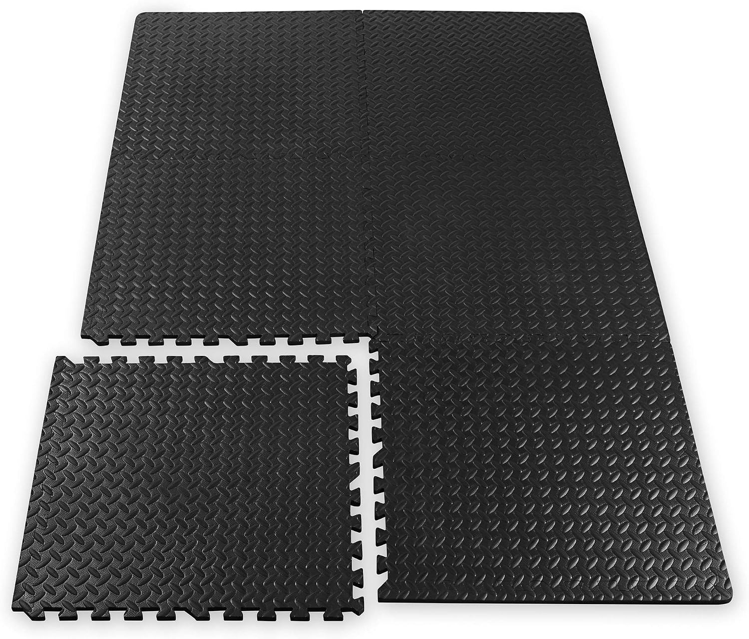 image:imageGaiam Essentials Interlocking Foam Exercise Mat Tiles Interlocking EVA Foam Tiles Cushioned Surface NonSlip Home Gym Fitness amp Floor Workouts Easy Assembly