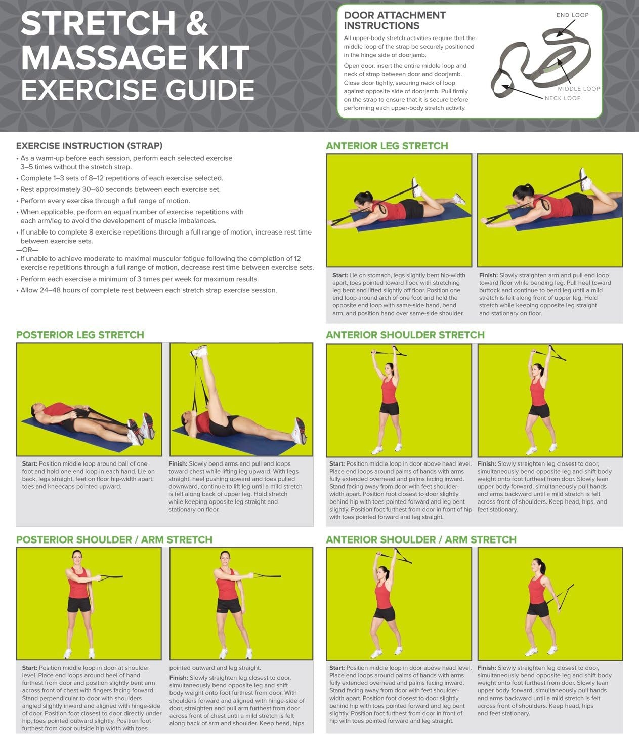 image:imageGaiam Restore Stretch amp Massage Kit Resistance Set Stretching amp Massage Kit Resistance Band Roller amp Tools Flexibility Recovery amp Mobility Home amp Studio Use