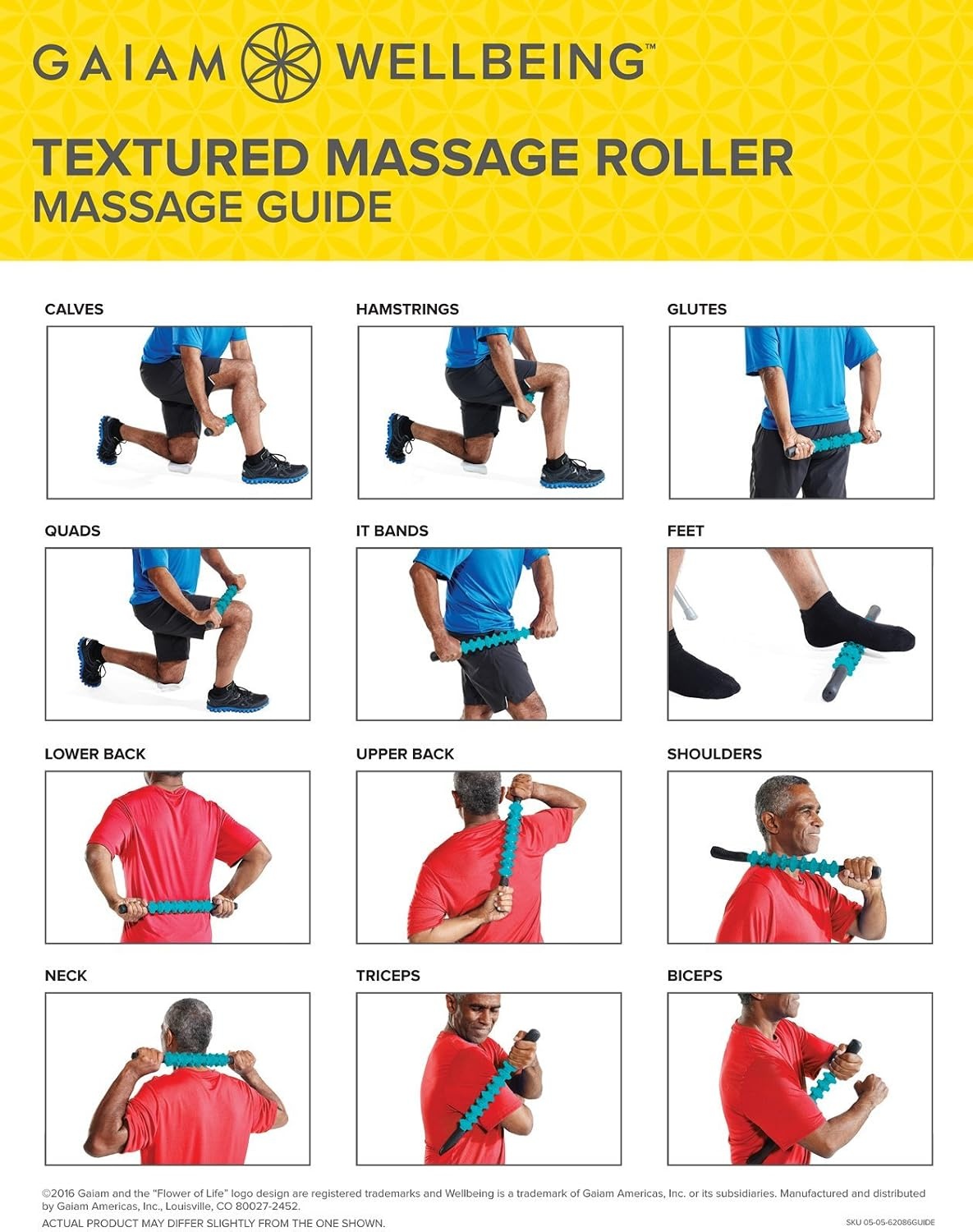 image:imageGaiam Wellbeing Textured Massage Stick