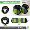 Gaiam Ankle Weights, Wearable Bracelet to Strengthen, Tone & Sculpt, Adjustable Ankle Weights for Women & Men for Yoga, Dance, Pilates, Barre, Cardio, Home & Gym Use(Soft Teal)