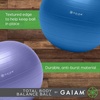 Gaiam Balance Ball Kit, Anti-Burst Stability Ball with Pump | 55cm Anti-Burst Ball | Textured Grip Surface | Air Pump Included | Core & Stability Training | Home Use(Green)