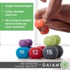 Gaiam Dumbbell Hand Weight (Sold in Singles) – Neoprene Coated Exercise & Fitness Dumbbell for Home Gym Workouts and Strength Training – Free Weights for Women and Men(10lb)