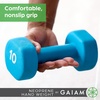 Gaiam Dumbbell Hand Weight (Sold in Singles) – Neoprene Coated Exercise & Fitness Dumbbell for Home Gym Workouts and Strength Training – Free Weights for Women and Men(15lb)