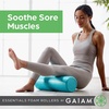 Gaiam Essentials Foam Roller, High Density Firm Deep Tissue Muscle Massager for Back Pain & Sore Muscles(18 Inch | Teal)