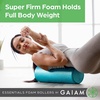 Gaiam Essentials Foam Roller, High Density Firm Deep Tissue Muscle Massager for Back Pain & Sore Muscles(18-inch | Black)
