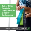 Gaiam Restore Mini Band Kit,(12″ x 2″ Bands)