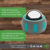 Gaiam Restore Rolling Massager, Cold Therapy (Cold) | Ergonomic Roller Ball | Targeted Muscle, Joint & Trigger-Point Recovery | Compact Size | Pre & Post-Workout Use(1 EA)