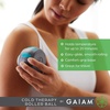 Gaiam Restore Rolling Massager, Cold Therapy (Cold) | Ergonomic Roller Ball | Targeted Muscle, Joint & Trigger-Point Recovery | Compact Size | Pre & Post-Workout Use(1 EA)