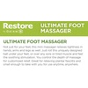 Gaiam Restore Ultimate Foot Massage Roller, Arch & Heel | Dual-Zone Textured Roller | Arch, Heel & Ball of Foot Relief | Plantar Fascia | Manual | Home & Office Use(1 EA (Pack of 12))