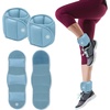 Gaiam Ankle Weights, Wearable Bracelet to Strengthen, Tone & Sculpt, Adjustable Ankle Weights for Women & Men for Yoga, Dance, Pilates, Barre, Cardio, Home & Gym Use(Soft Retro Blue)