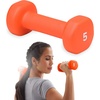Gaiam Dumbbell Hand Weight (Sold in Singles) – Neoprene Coated Exercise & Fitness Dumbbell for Home Gym Workouts and Strength Training – Free Weights for Women and Men(5lb)