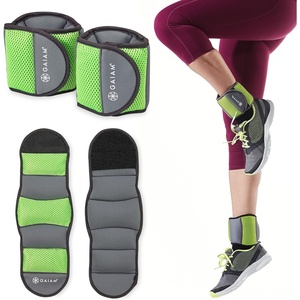 Gaiam Ankle Weights, Wearable Bracelet to Strengthen, Tone & Sculpt, Adjustable Ankle Weights for Women & Men for Yoga, Dance, Pilates, Barre, Cardio, Home & Gym Use(Soft Lime)