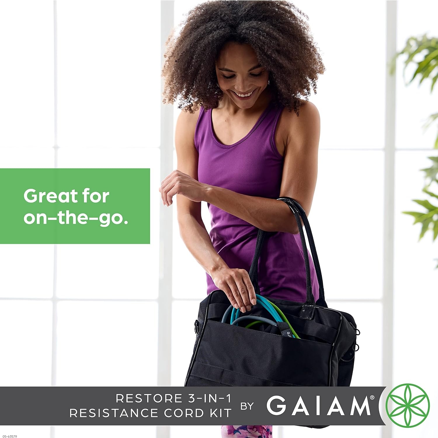 image:imageGaiam 3in1 Resistance Band Kit with ComfortGrip Handles and Interchangeable Strength Bands for High Intensity Training1 EA