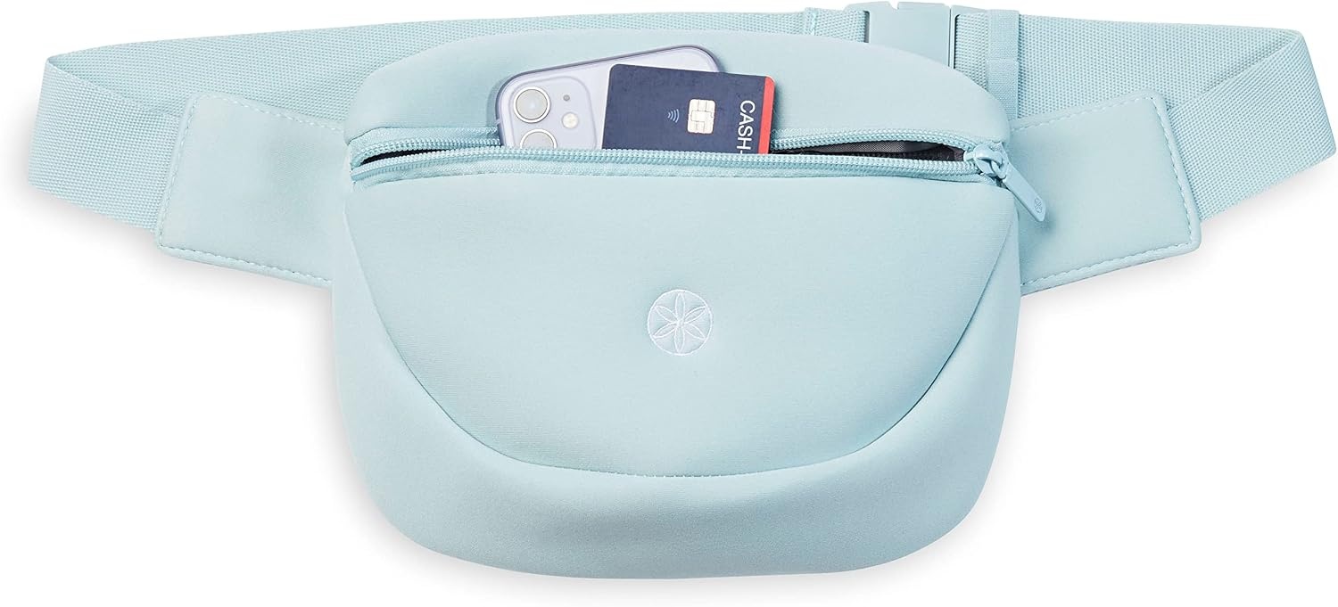 image:imageGaiam Altitude Waist Pack Storage Belt Bag for Women And Men Adjustable Belt With Lightweight Pouch For Storing EssentialsMorning Dew