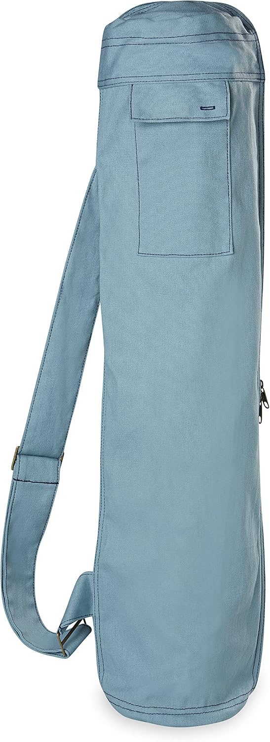 image:imageGaiam Cargo Yoga Mat Bag FullZip Carrier Fits Most Mats Front Zip Pocket Phone Pocket amp Earbuds Slit Adjustable Strap Women amp MenNiagara