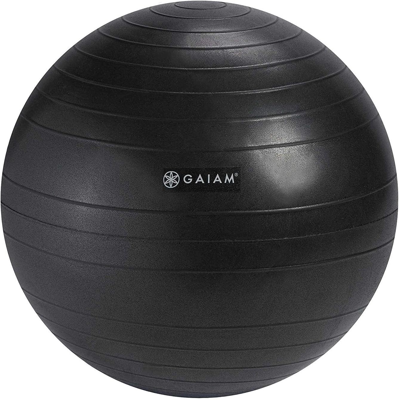 image:imageGaiam Classic Balance Ball Chair Stability Seat Black 52cm stability ball chair builds core strength while you sit Includes pump amp exercise guideCharcoal