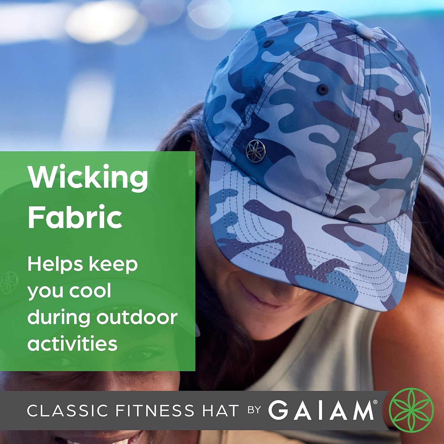 image:imageGaiam Classic Fitness Hat Ponytail Cap Women QuickDry Sweatband Ponytail Hole MoistureWicking Running Hiking amp Beach Adjustable FitLeopard Print Rose