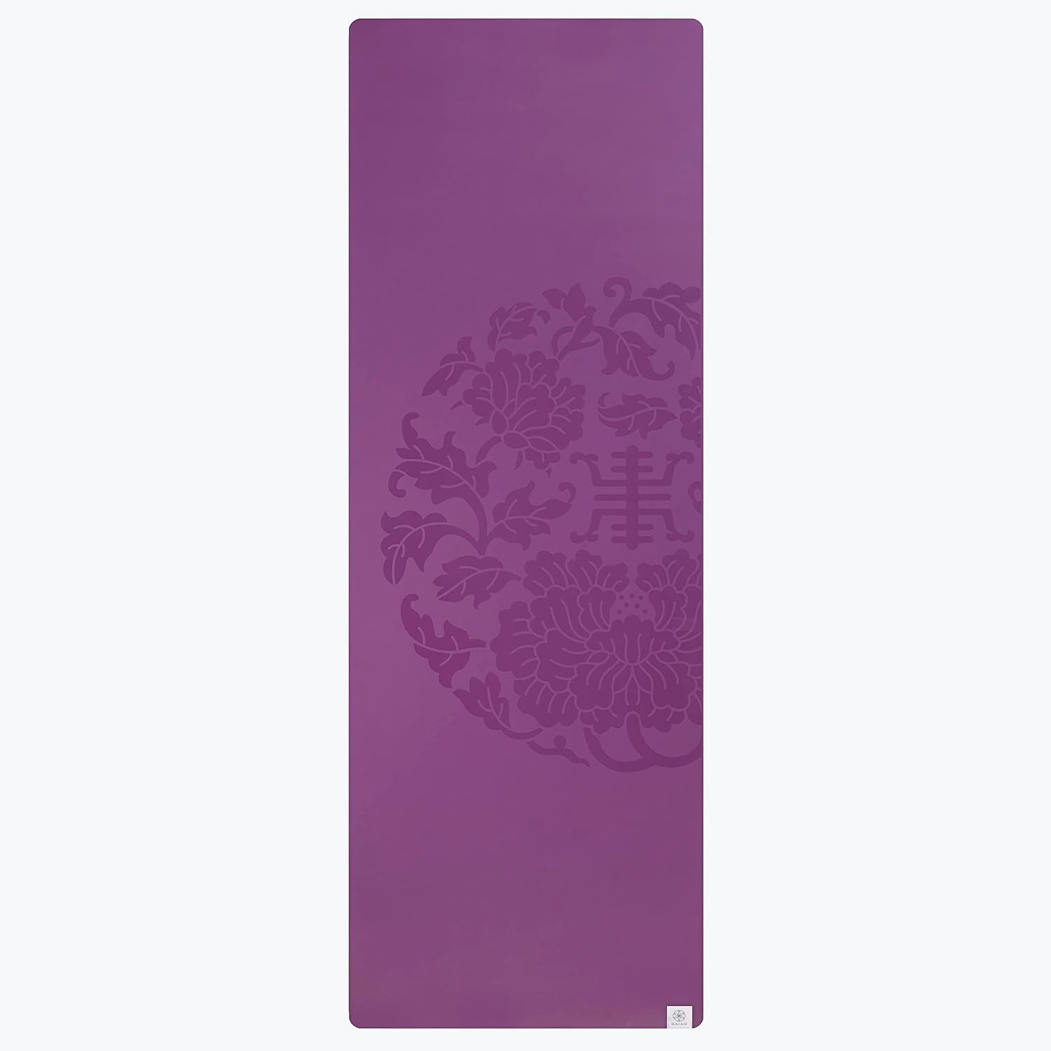 image:imageGaiam DryGrip Yoga Mat NonSlip Hot Yoga Sweatresistant drygrip surface stays nonslip even in hot yoga Cushioned support for floor workoutsPurple Standard