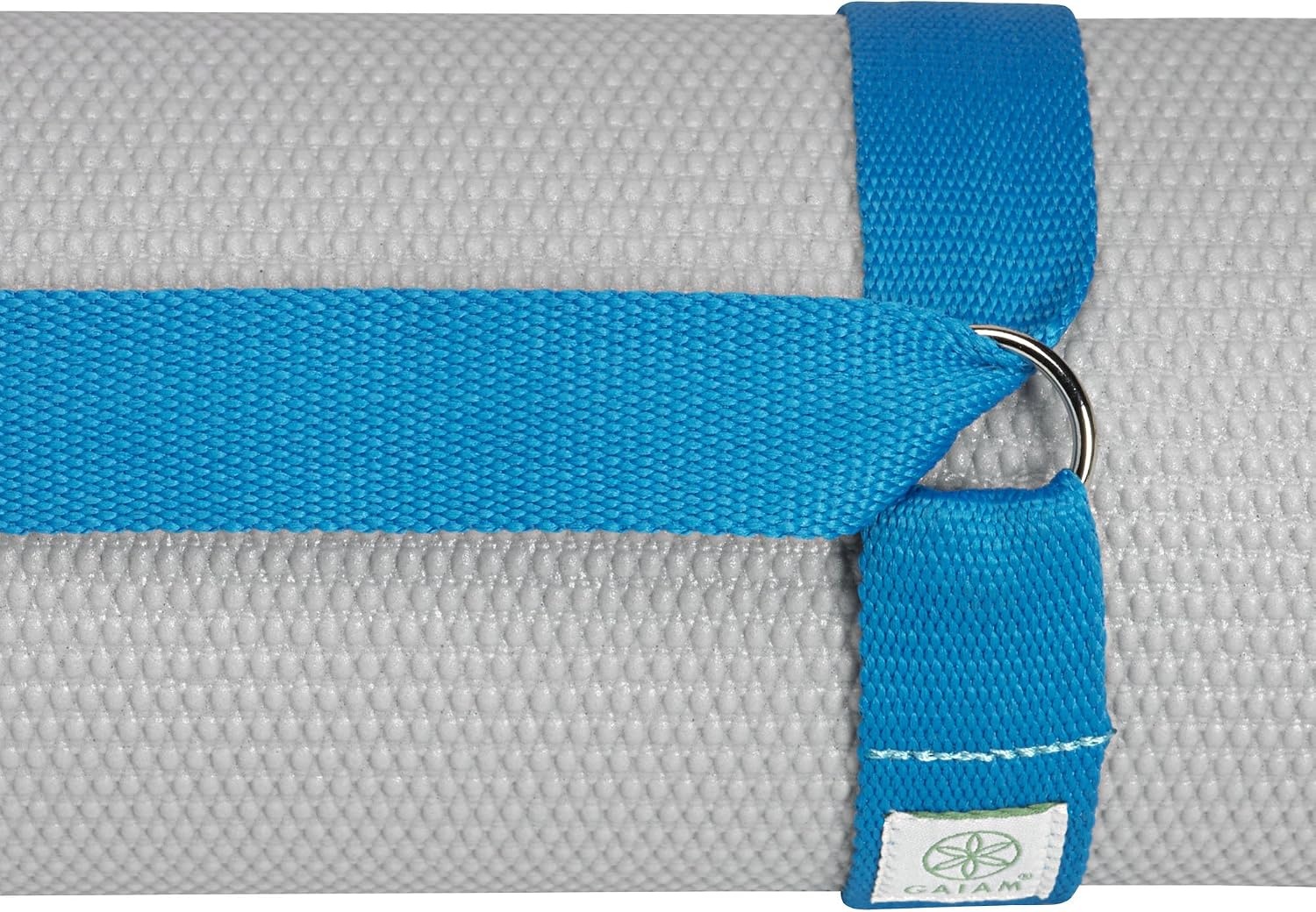 image:imageGaiam EasyCinch Yoga Mat Sling Durable Carrying Strap for Yoga Mat with Metal DRings for Secure Fit No Mat IncludedFuchsia Or Blue
