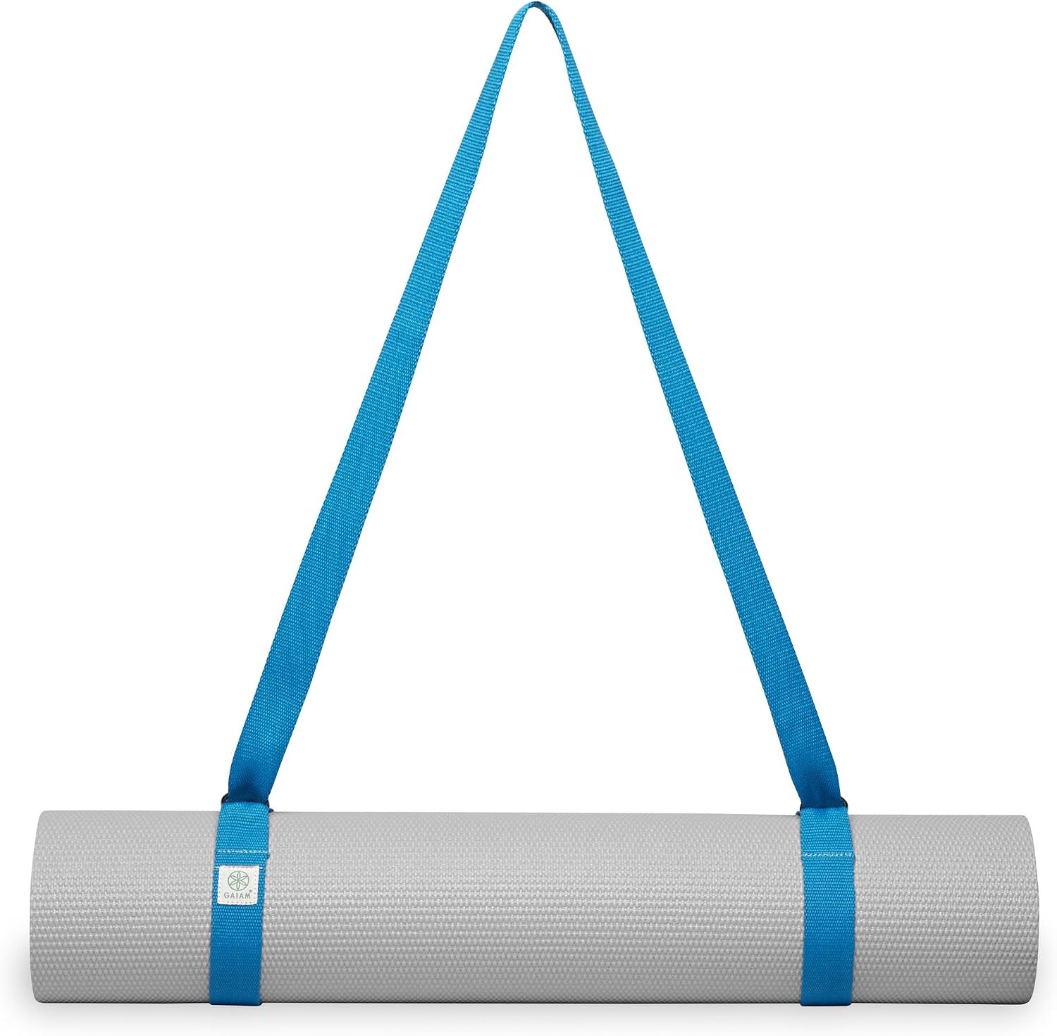 image:imageGaiam EasyCinch Yoga Mat Sling Durable Carrying Strap for Yoga Mat with Metal DRings for Secure Fit No Mat IncludedFuchsia Or Blue