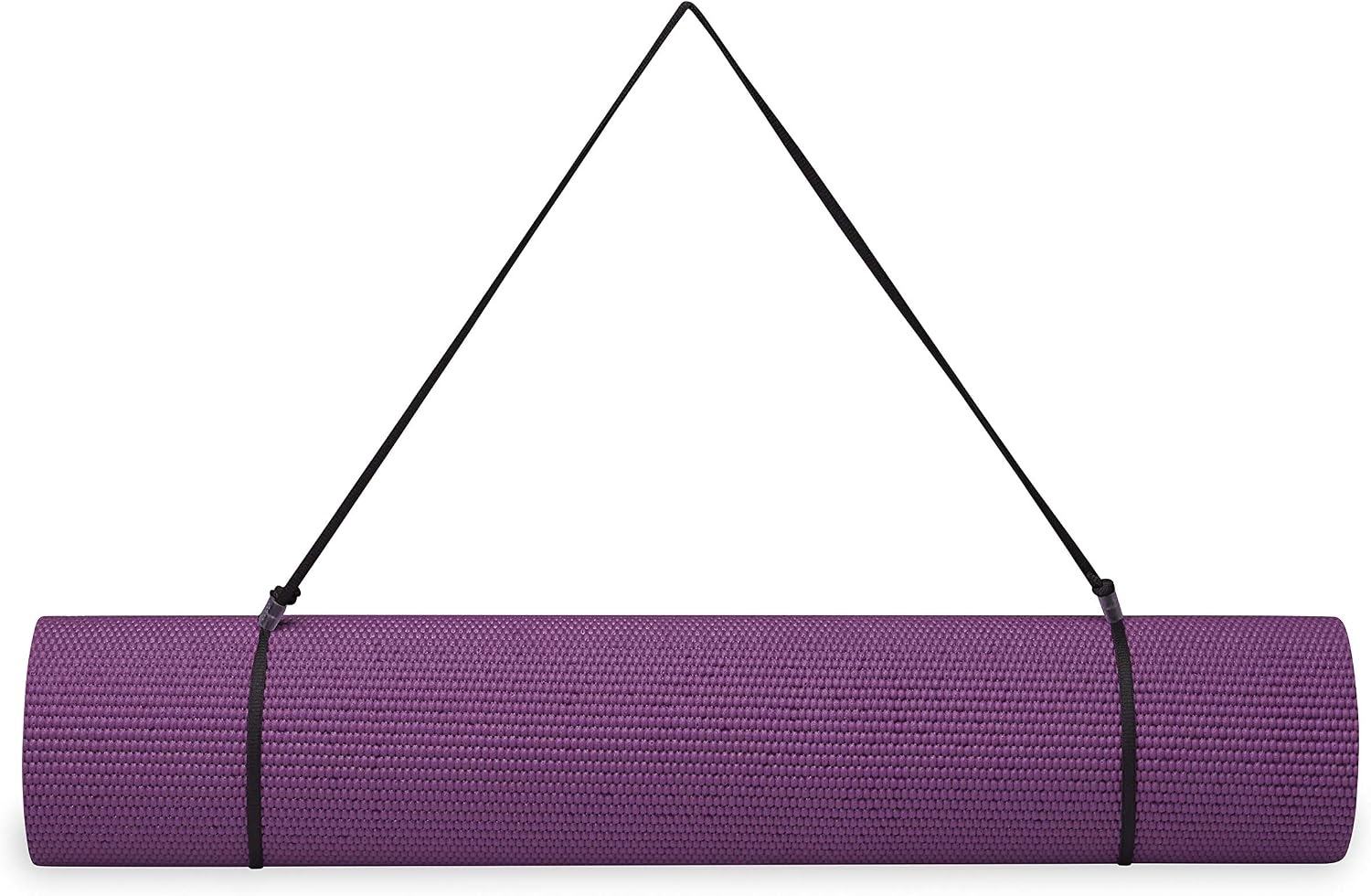 image:imageGaiam Essentials 14 Thin 6mm Yoga amp Pilates Fitness amp Exercise Mat with EasyCinch Carrier Strap Cusion Support For Fitness and Gym WorkoutsPurple