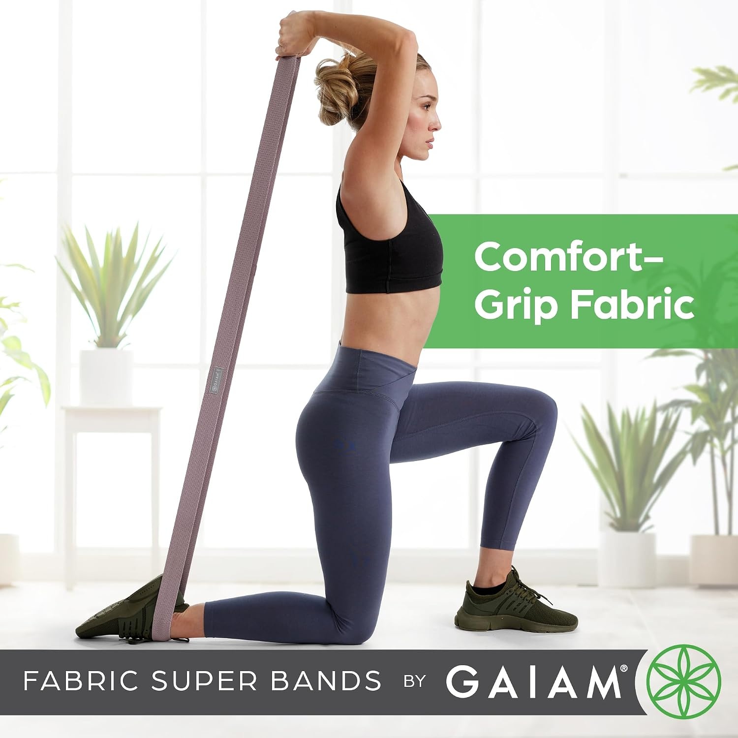 image:imageGaiam Fabric Resistance Bands 3Pack LightMediumHeavy NonSlip Fabric Construction Lower Body Glutes amp Hip Strength Light Medium amp Heavy Resistance Machine Washable