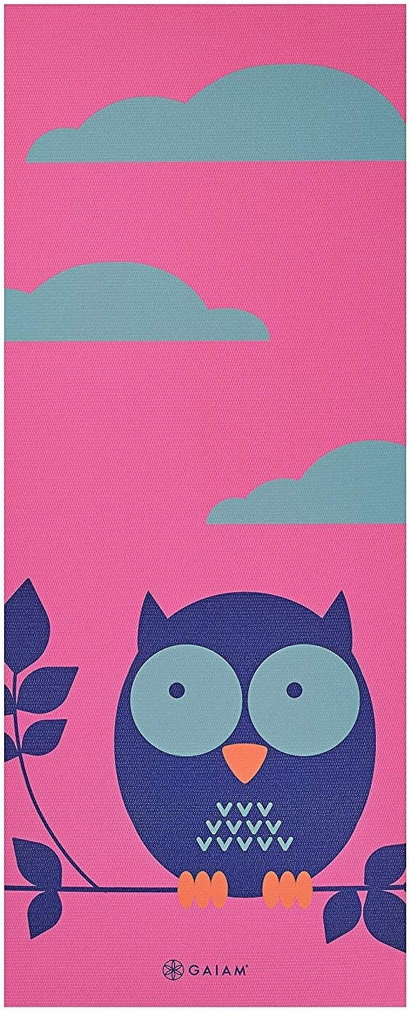 image:imageGaiam Kids Printed Yoga Mat NonToxic Fun Design 3mm Ages 58 Textured NonSlip Surface 6PFree PVC 60L x 24W Downloadable Kids Yoga ClassOwl