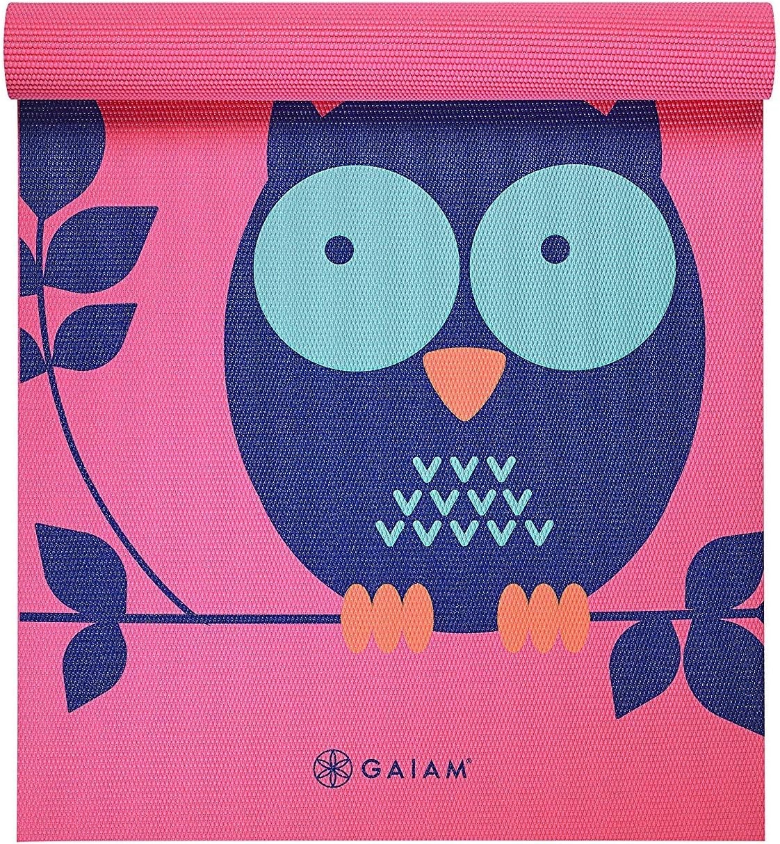 image:imageGaiam Kids Printed Yoga Mat NonToxic Fun Design 3mm Ages 58 Textured NonSlip Surface 6PFree PVC 60L x 24W Downloadable Kids Yoga ClassOwl