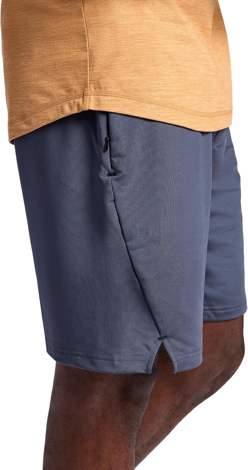 image:imageGaiam Mens Breathe Ease Short Sleeve Crewneck Top Standard Fit Stretch Heavyweight Performance MaterialBiscuit Heather