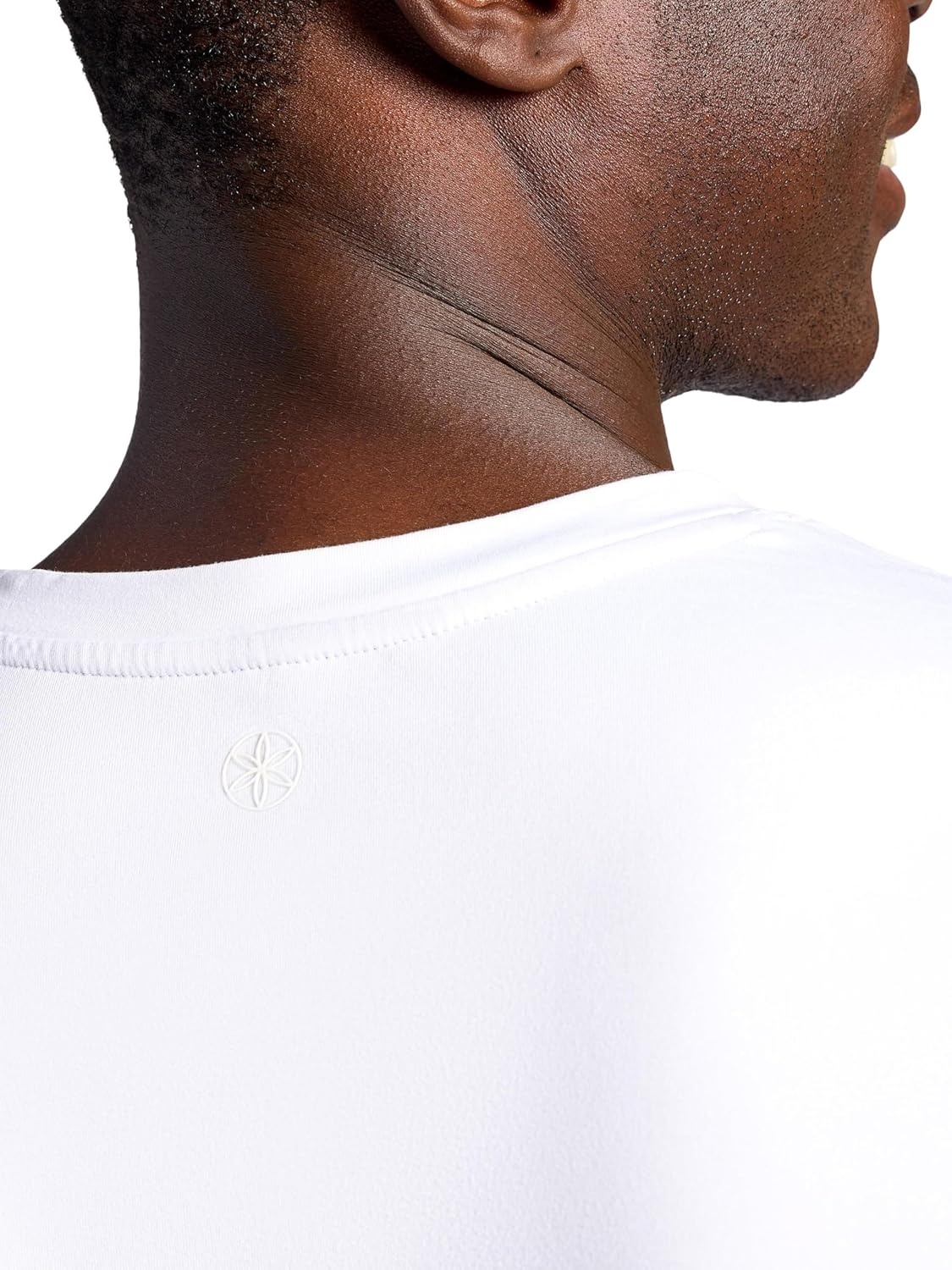 image:imageGaiam Mens Breathe Ease Short Sleeve Crewneck Top Standard Fit Stretch Heavyweight Performance MaterialStark White