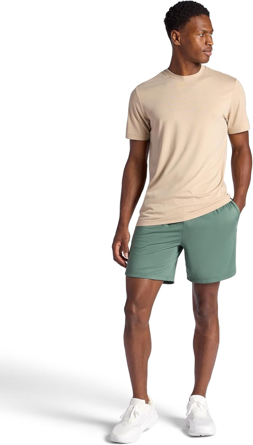 image:imageGaiam Mens Everyday Basic 7 Short 20 Relaxed Fit Stretch Midweight MaterialDuck Green