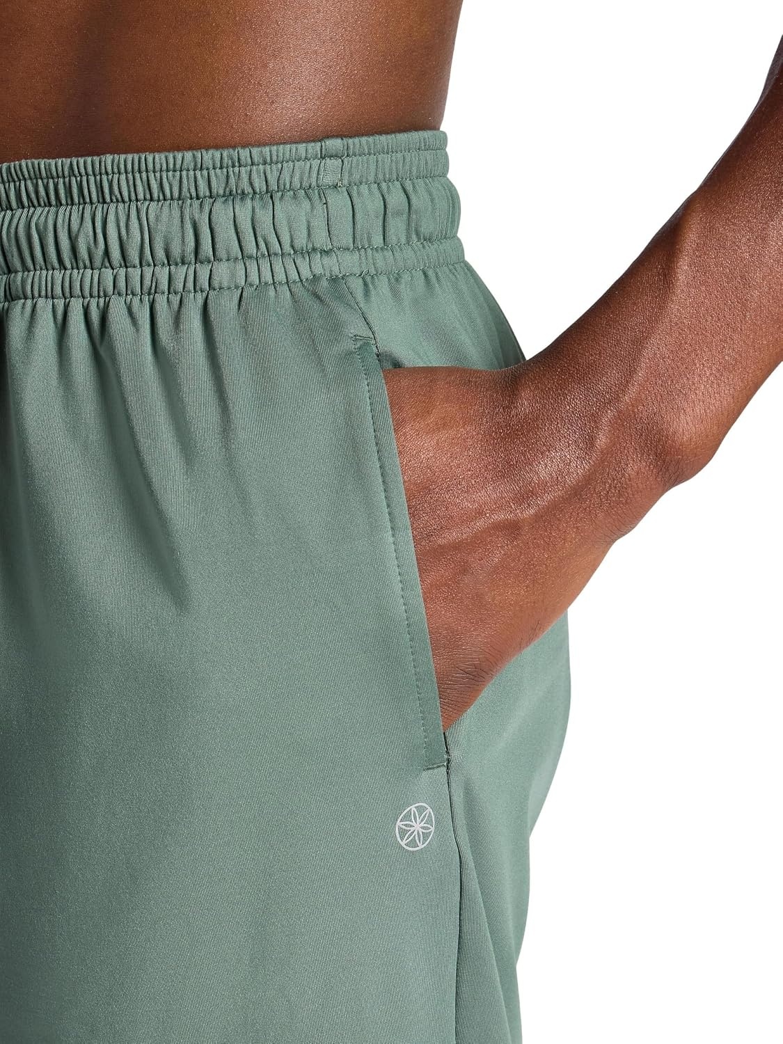 image:imageGaiam Mens Everyday Basic 7 Short 20 Relaxed Fit Stretch Midweight MaterialDuck Green